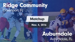 Matchup: Ridge vs. Auburndale  2016
