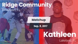 Matchup: Ridge vs. Kathleen  2017