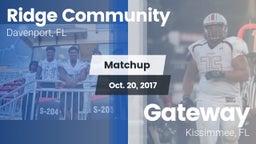 Matchup: Ridge vs. Gateway  2017