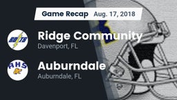 Recap: Ridge Community  vs. Auburndale  2018