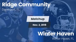 Matchup: Ridge vs. Winter Haven  2018