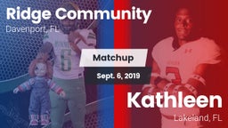 Matchup: Ridge vs. Kathleen  2019