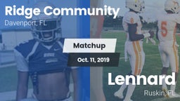 Matchup: Ridge vs. Lennard  2019