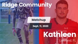 Matchup: Ridge vs. Kathleen  2020