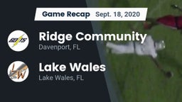 Recap: Ridge Community  vs. Lake Wales  2020