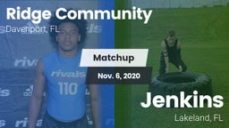 Matchup: Ridge vs. Jenkins  2020
