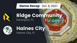 Recap: Ridge Community  vs. Haines City  2021