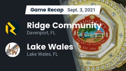 Recap: Ridge Community  vs. Lake Wales  2021