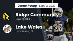 Recap: Ridge Community  vs. Lake Wales  2022