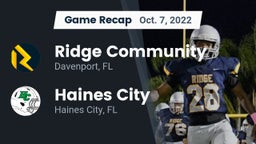 Recap: Ridge Community  vs. Haines City  2022