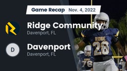 Recap: Ridge Community  vs. Davenport  2022