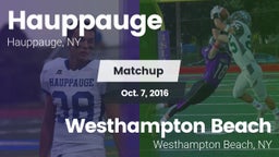 Matchup: Hauppauge vs. Westhampton Beach  2016