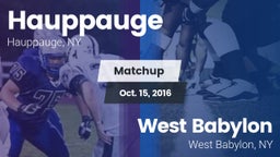Matchup: Hauppauge vs. West Babylon  2016