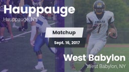Matchup: Hauppauge vs. West Babylon  2017