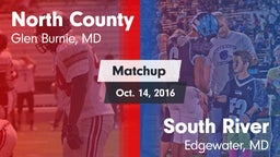 Matchup: North County vs. South River  2016