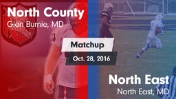 Matchup: North County vs. North East  2016
