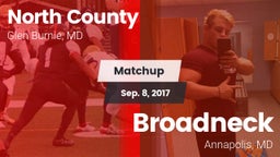 Matchup: North County vs. Broadneck  2017