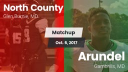 Matchup: North County vs. Arundel  2017