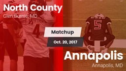 Matchup: North County vs. Annapolis  2017
