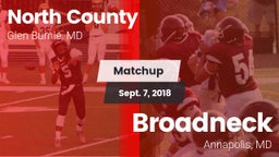 Matchup: North County vs. Broadneck  2018