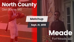 Matchup: North County vs. Meade  2018