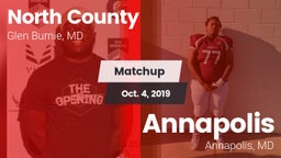 Matchup: North County vs. Annapolis  2019