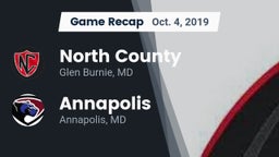 Recap: North County  vs. Annapolis  2019
