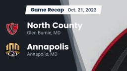 Recap: North County  vs. Annapolis  2022
