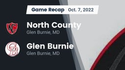 Recap: North County  vs. Glen Burnie  2022