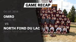 Recap: Omro  vs. North Fond du Lac  2016