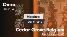 Matchup: Omro vs. Cedar Grove-Belgium  2016