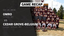 Recap: Omro  vs. Cedar Grove-Belgium  2016