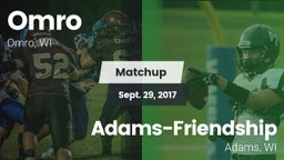 Matchup: Omro vs. Adams-Friendship  2017