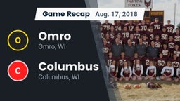 Recap: Omro  vs. Columbus  2018