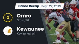 Recap: Omro  vs. Kewaunee  2019