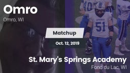 Matchup: Omro vs. St. Mary's Springs Academy  2019