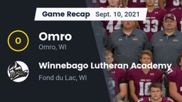 Recap: Omro  vs. Winnebago Lutheran Academy  2021