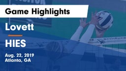 Lovett  vs HIES Game Highlights - Aug. 22, 2019
