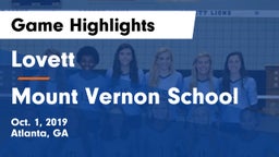Lovett  vs Mount Vernon School Game Highlights - Oct. 1, 2019