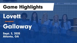 Lovett  vs Galloway Game Highlights - Sept. 3, 2020