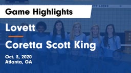 Lovett  vs Coretta Scott King Game Highlights - Oct. 3, 2020