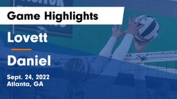 Lovett  vs Daniel  Game Highlights - Sept. 24, 2022