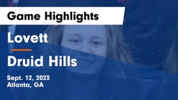 Lovett  vs Druid Hills  Game Highlights - Sept. 12, 2023