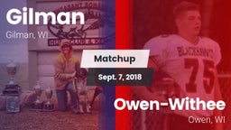 Matchup: Gilman vs. Owen-Withee  2018