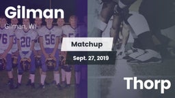 Matchup: Gilman vs. Thorp 2019