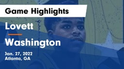 Lovett  vs Washington  Game Highlights - Jan. 27, 2022