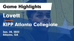Lovett  vs KIPP Atlanta Collegiate Game Highlights - Jan. 28, 2022