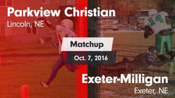Matchup: Parkview Christian vs. Exeter-Milligan  2016