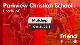 Matchup: Parkview Christian vs. Friend  2016