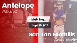 Matchup: Antelope vs. San Tan Foothills  2017